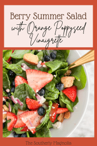 Simple Summer Berry Salad with Orange Poppyseed Vinaigrette