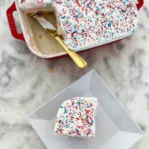 slice of the berry dessert lasagna