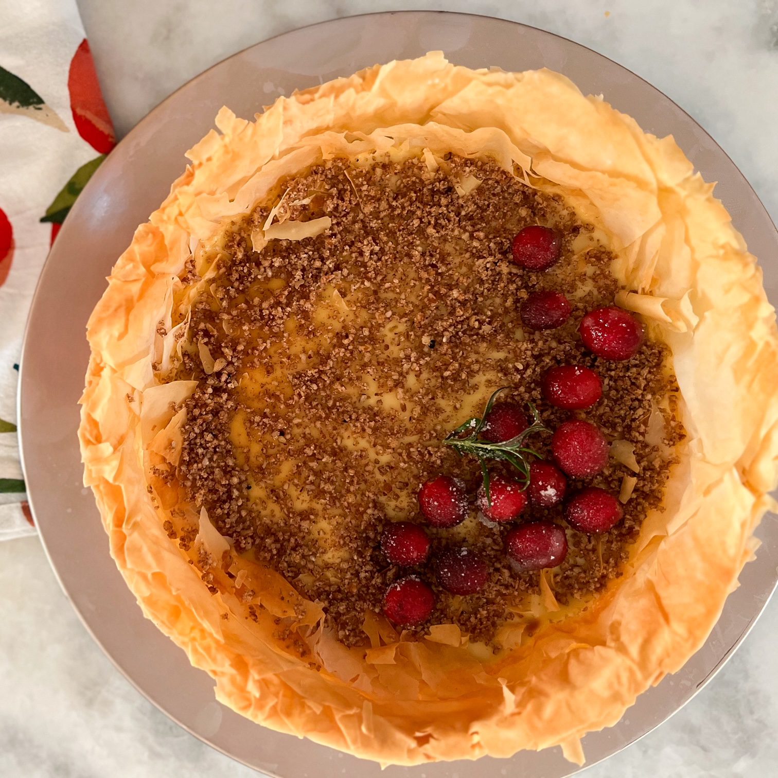 A Simple Baklava Cheesecake - The Southerly Magnolia